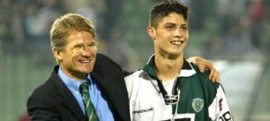 Cristiano Ronaldo along with Laszlo Boloni