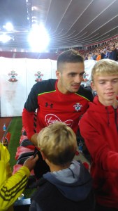 Dusan Tatic taking pictures with his fans